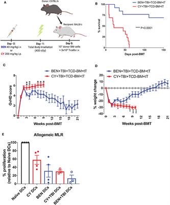 Bendamustine Conditioning Skews Murine Host DCs Toward Pre-cDC1s and Reduces GvHD Independently of Batf3